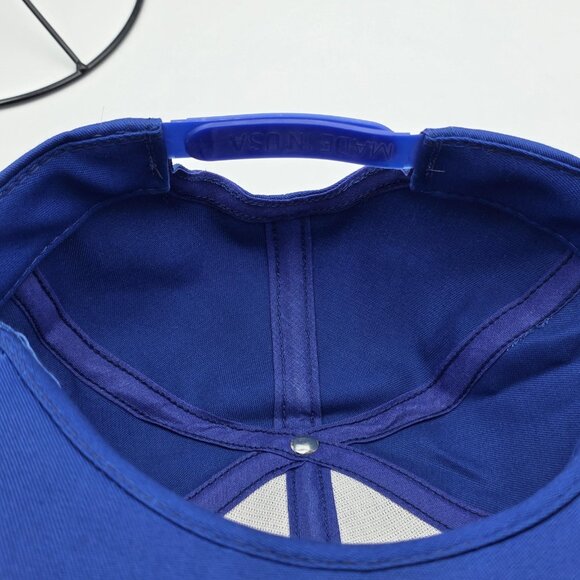 NASCAR Hat Cap Snap Back Mens Blue Racing Busch Official Beer Car Made in USA - Picture 8 of 8